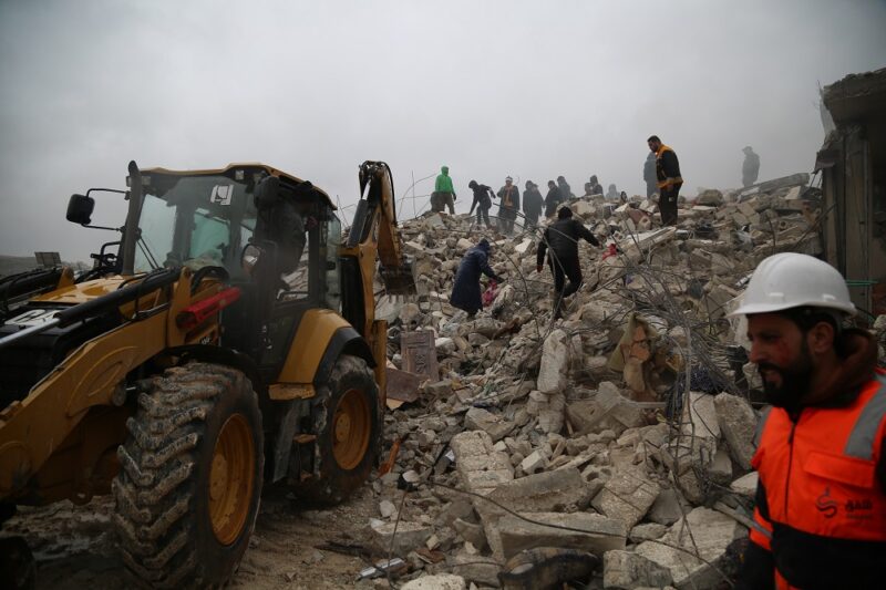 The aftermath of the earthquake in Türkiye.